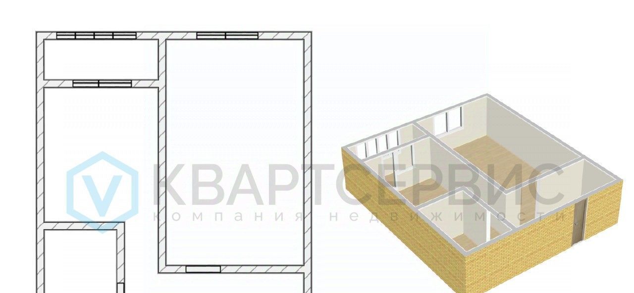 квартира г Омск р-н Кировский б-р Архитекторов 4/1 фото 17