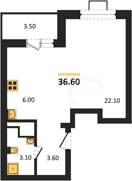 квартира г Воронеж р-н Железнодорожный ул Остужева 52/5 ЖК «Ключи CLUB» фото 1