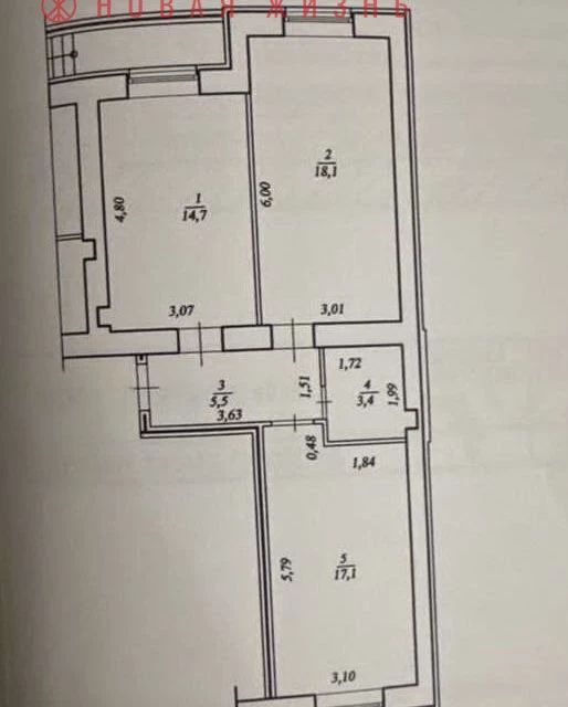 квартира р-н Волжский пгт Стройкерамика ул Нестора Постникова 8 ЖК «Видный» фото 3