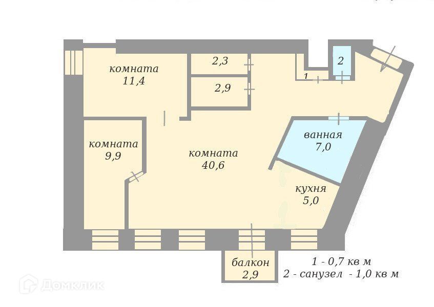 квартира г Санкт-Петербург ул Маркина 10 Петроградский фото 2