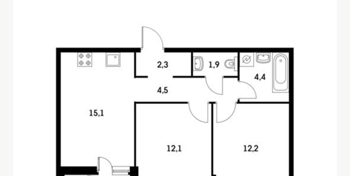 квартира г Одинцово ул Каштановая 6 Внуково фото 16