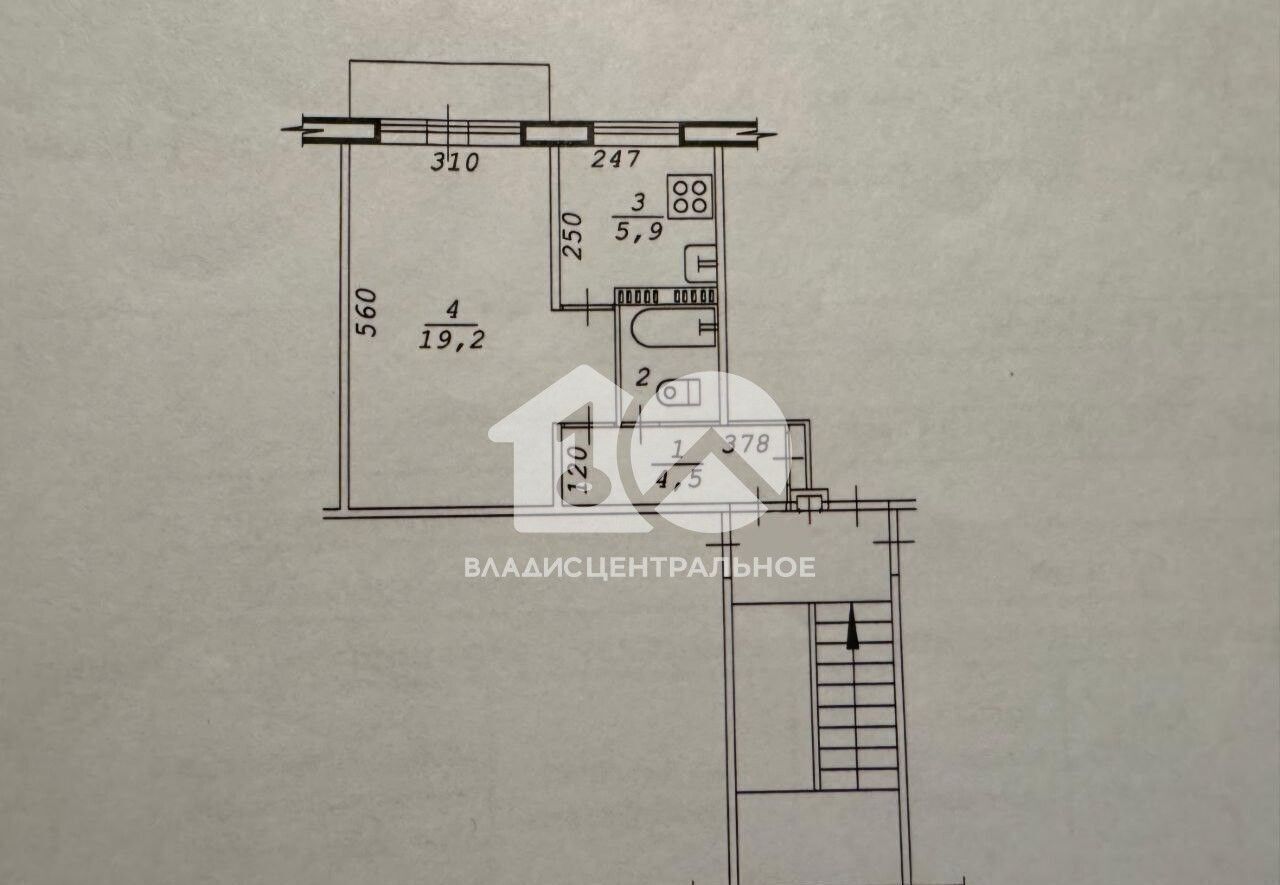 квартира г Новосибирск р-н Калининский ул Объединения 82/1 фото 22