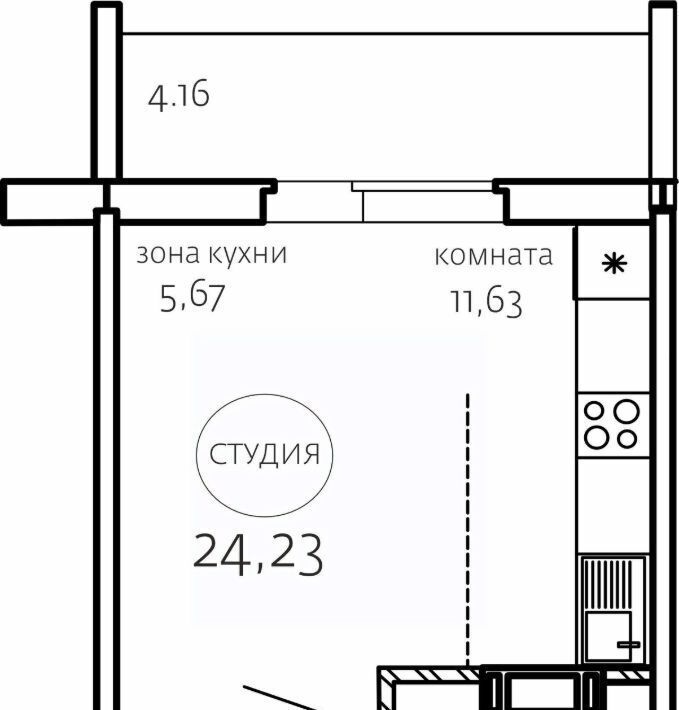 квартира г Челябинск р-н Курчатовский ул Маршала Чуйкова 26 фото 1