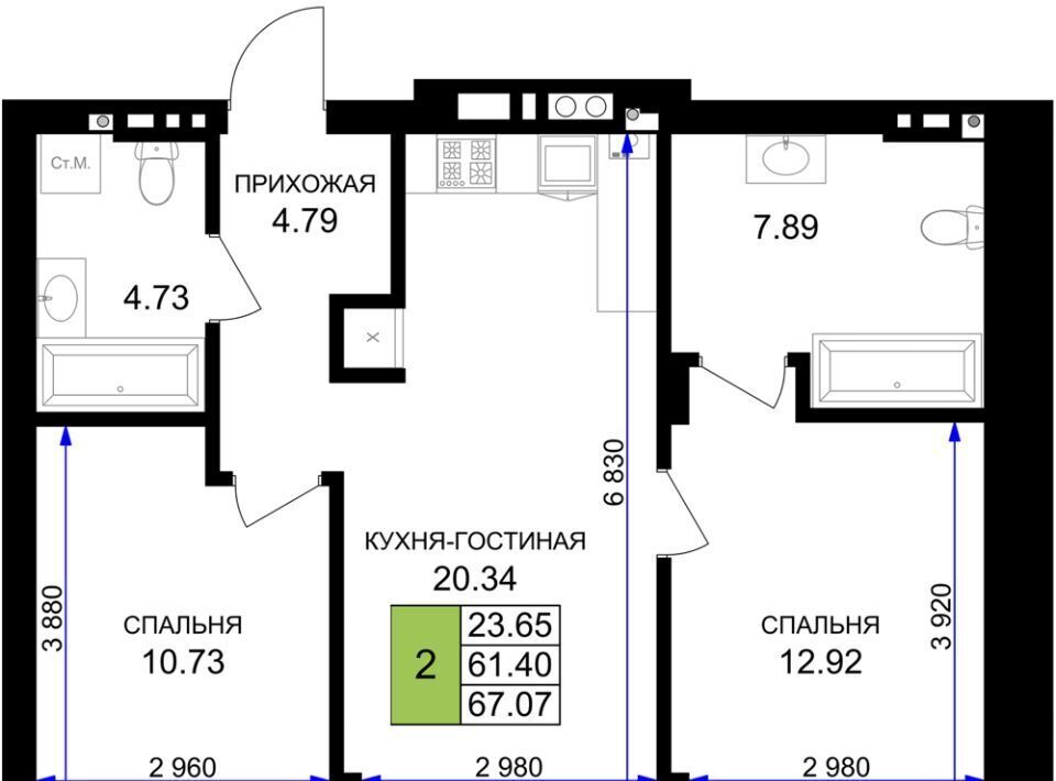 квартира р-н Гурьевский г Гурьевск ЖК «Включи» фото 1