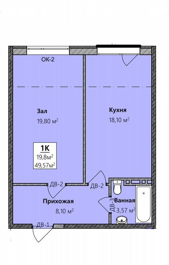 квартира г Махачкала р-н Кировский Благородная ул., 17 фото 18