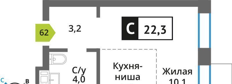 квартира городской округ Красногорск п Светлые Горы Марьино-Знаменское кв-л, Смарт Квартал Лесная Отрада жилой комплекс, Пятницкое шоссе фото 1