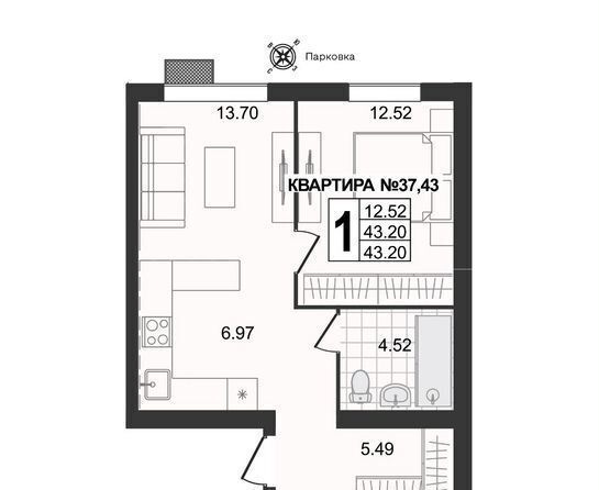 квартира г Муром ул 5-я Новослободская 2 фото 6