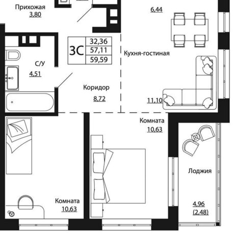 квартира г Ростов-на-Дону ул Текучева 370/2 фото