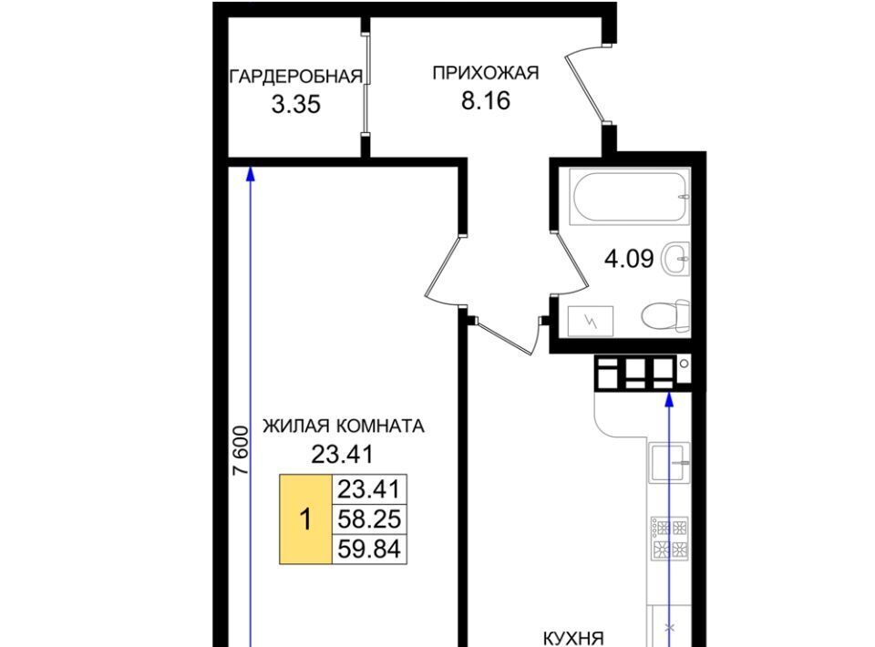 квартира г Новороссийск р-н Южный микрорайон 5-я Бригада фото 1