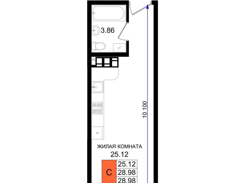 квартира г Новороссийск р-н Южный микрорайон 5-я Бригада фото 1