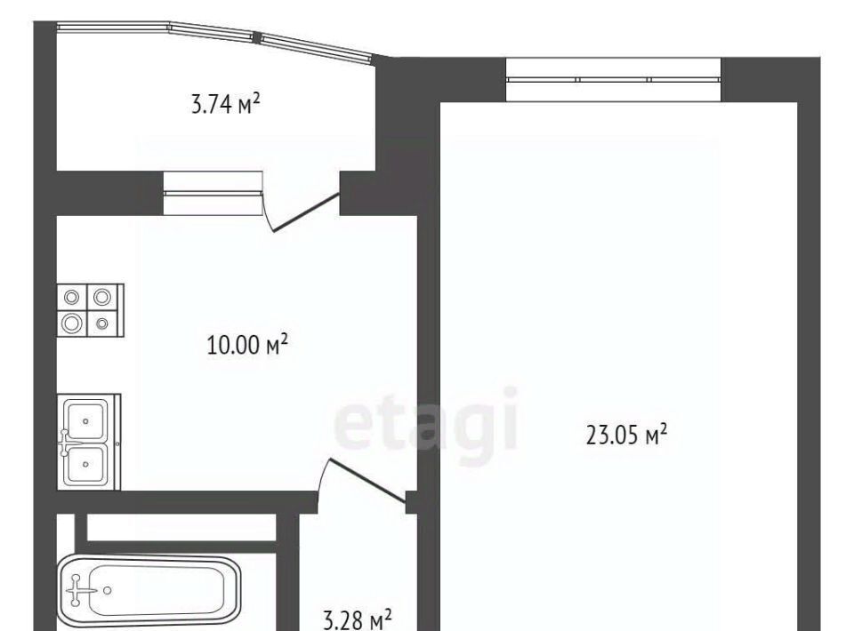 квартира р-н Тюменский д Патрушева ул Александра Пушкина 3к/1 фото 3