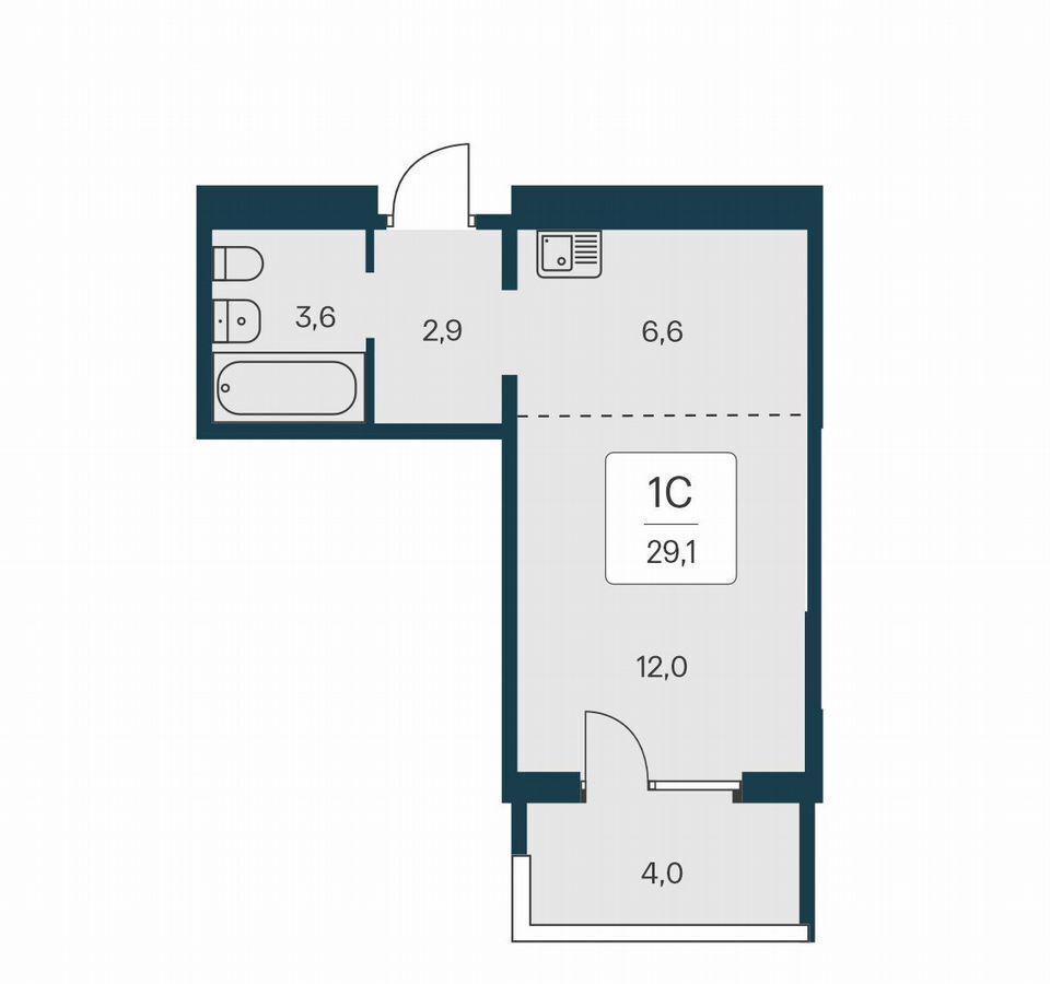 квартира г Новосибирск р-н Калининский ул Игарская 3 секц. 3. 1 фото 1