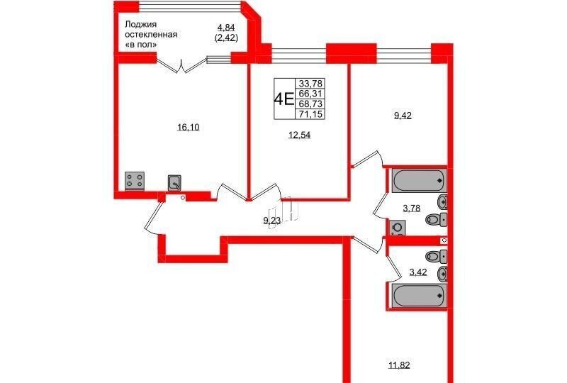 квартира г Калининград р-н Ленинградский ул Артиллерийская жилой дом фото 2