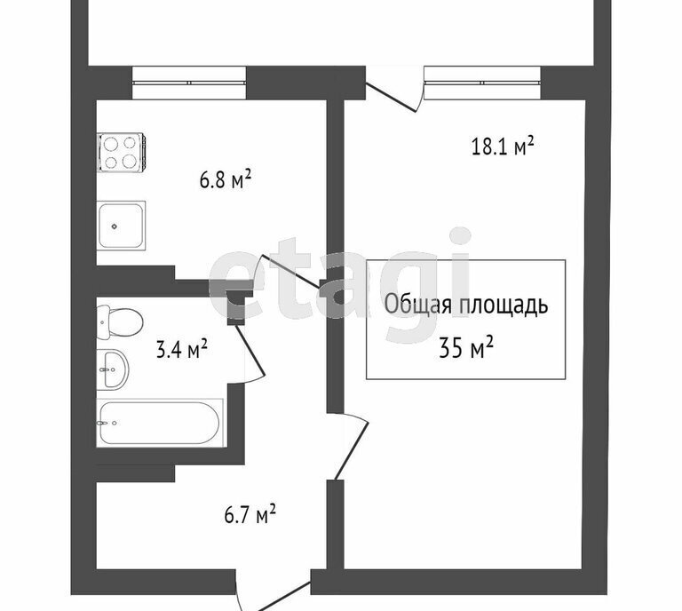 квартира г Томск ул Ивана Черных 5 фото 13