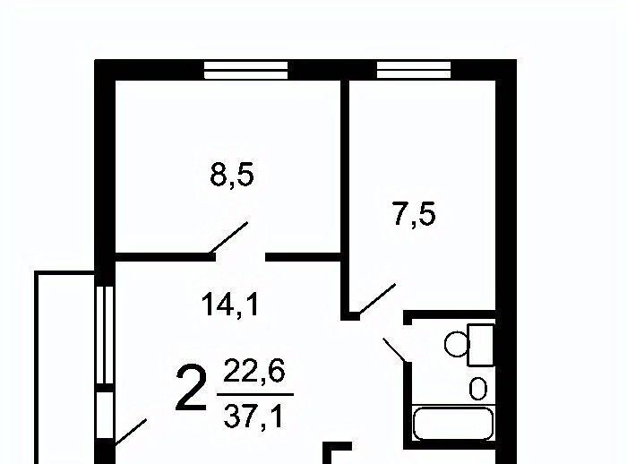 квартира г Москва метро Кузьминки ул Юных Ленинцев 91к/1 фото 2