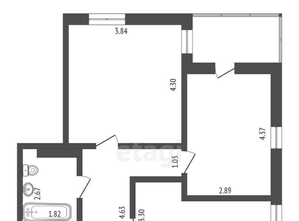 квартира г Тюмень р-н Восточный ул Монтажников 61 фото 3