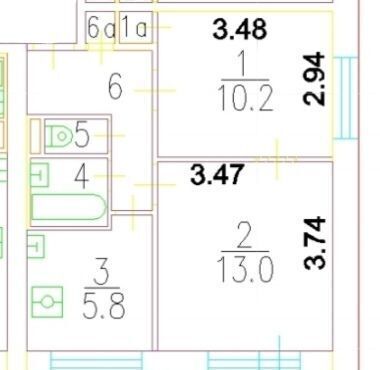 квартира г Москва метро Свиблово ул Уржумская 1к/2 фото 1