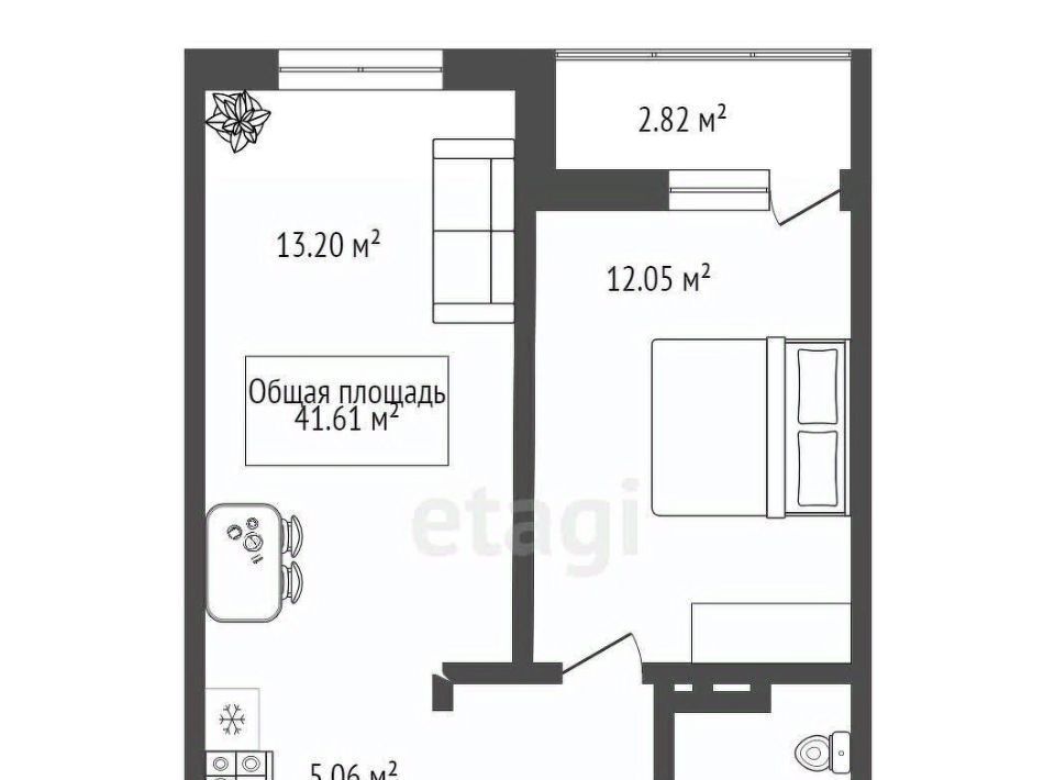 квартира г Новосибирск Заельцовская ул Игарская 33 фото 2