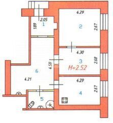 квартира г Иваново пер 1-й Рабфаковский 3 Иваново городской округ фото 8