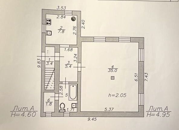 дом г Астрахань р-н Трусовский ул Сенявина 46а фото 2