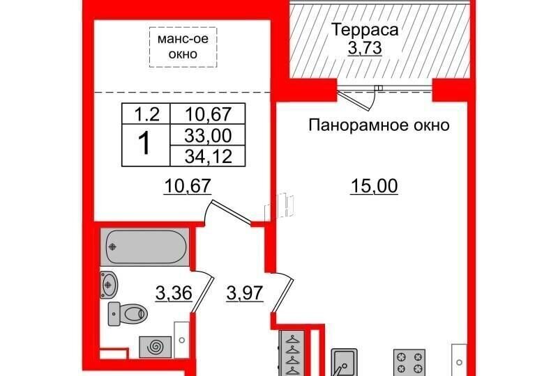 квартира г Санкт-Петербург р-н Московский ул Меридианная 8 фото 2