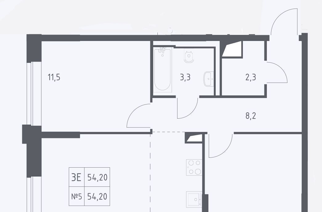 квартира г Москва Давыдково ЖК Верейская 41 2/2 фото 5