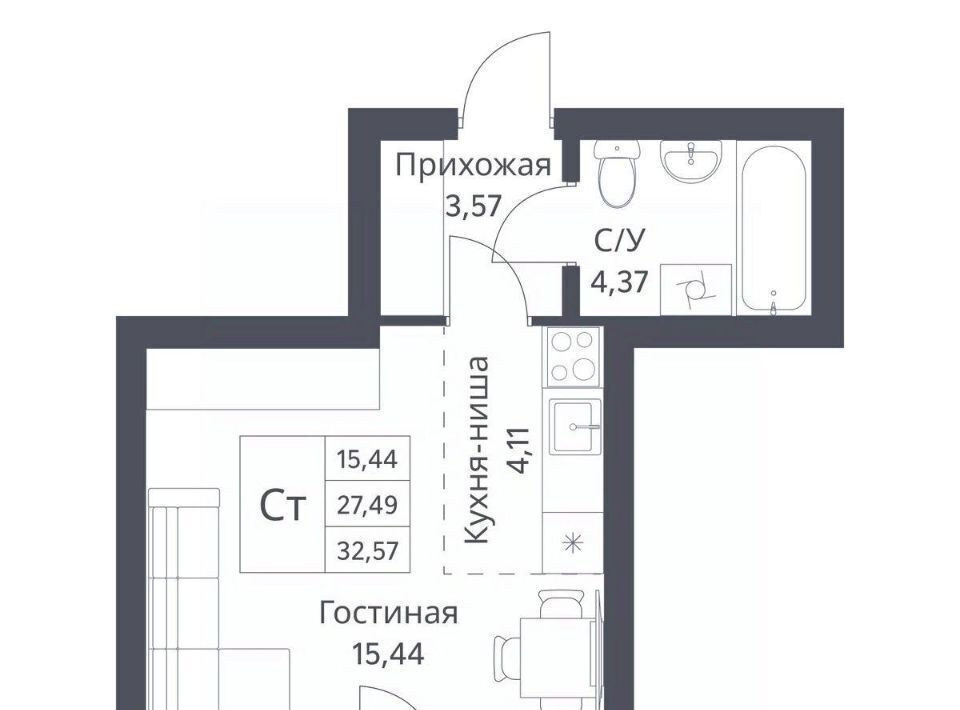 квартира г Новосибирск Заельцовская ул Игарская 40/2 фото 1