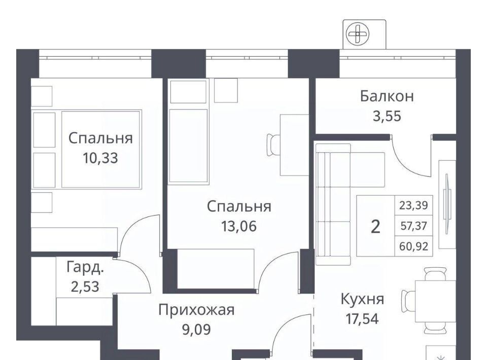 квартира г Новосибирск Заельцовская ул Игарская 40/2 фото 1