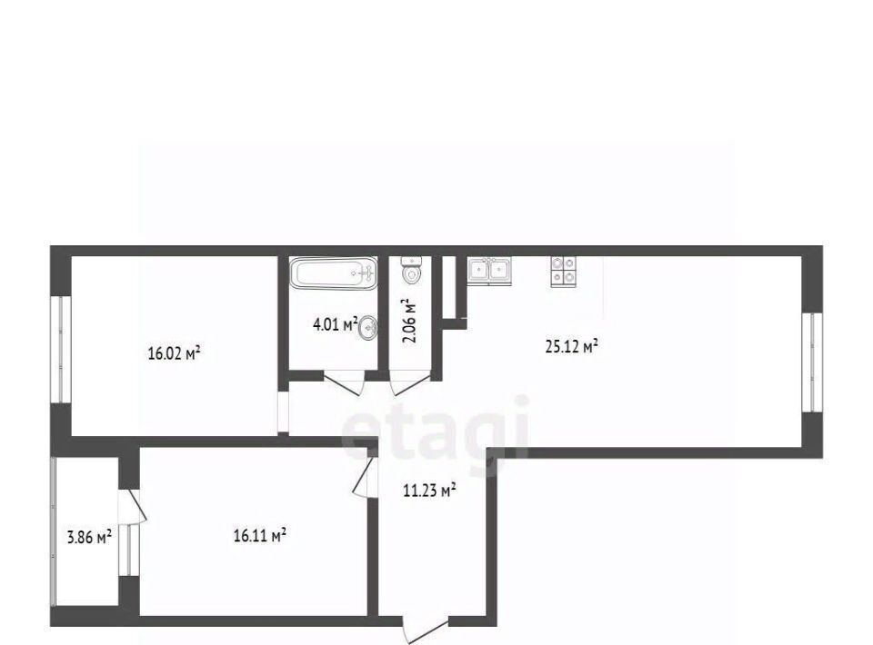 квартира г Тюмень р-н Калининский ул Ставропольская 97к/4 фото 1