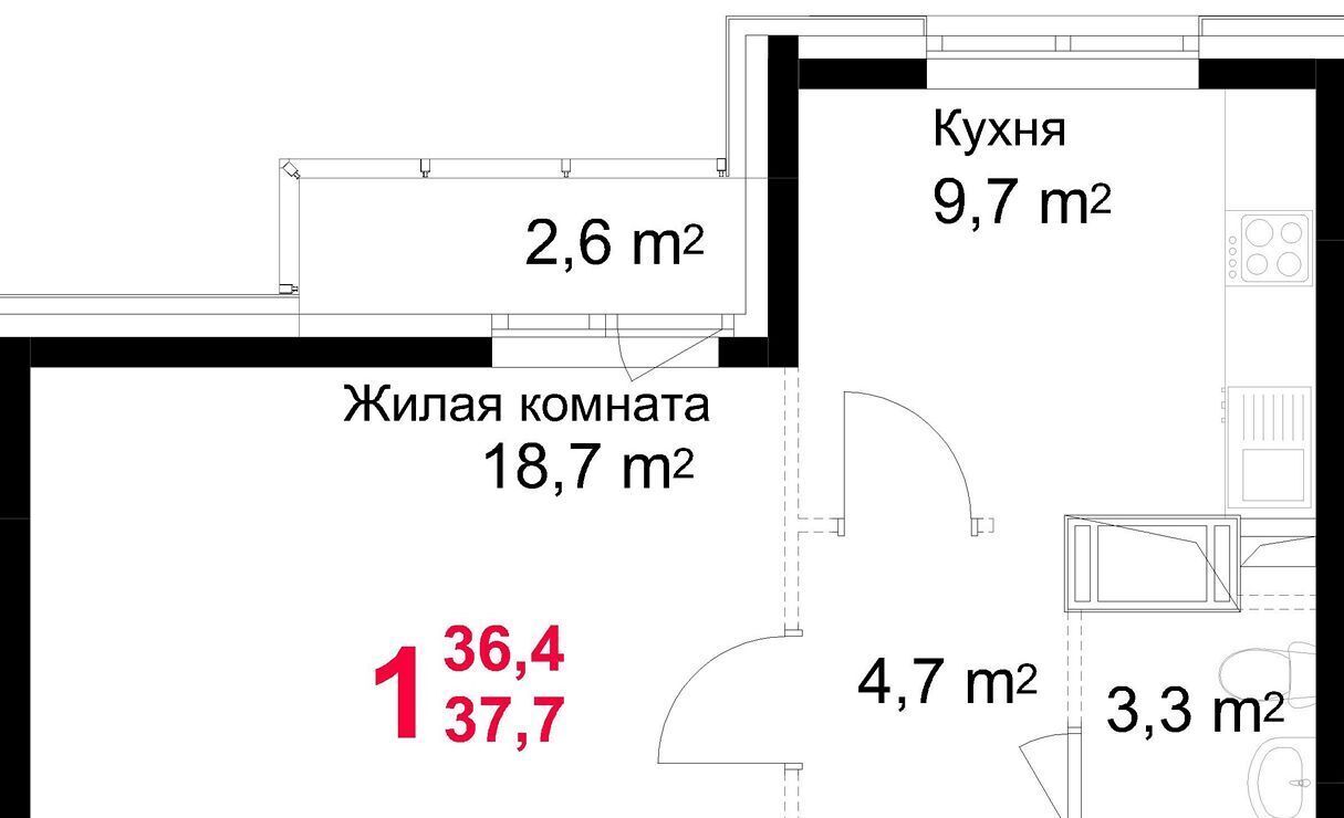 квартира г Подольск микрорайон Красная Горка ул Садовая 14 фото 1