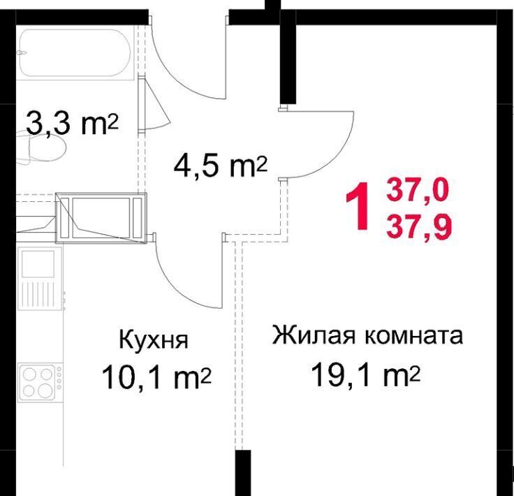 квартира г Подольск микрорайон Красная Горка ул Садовая 14 фото 1