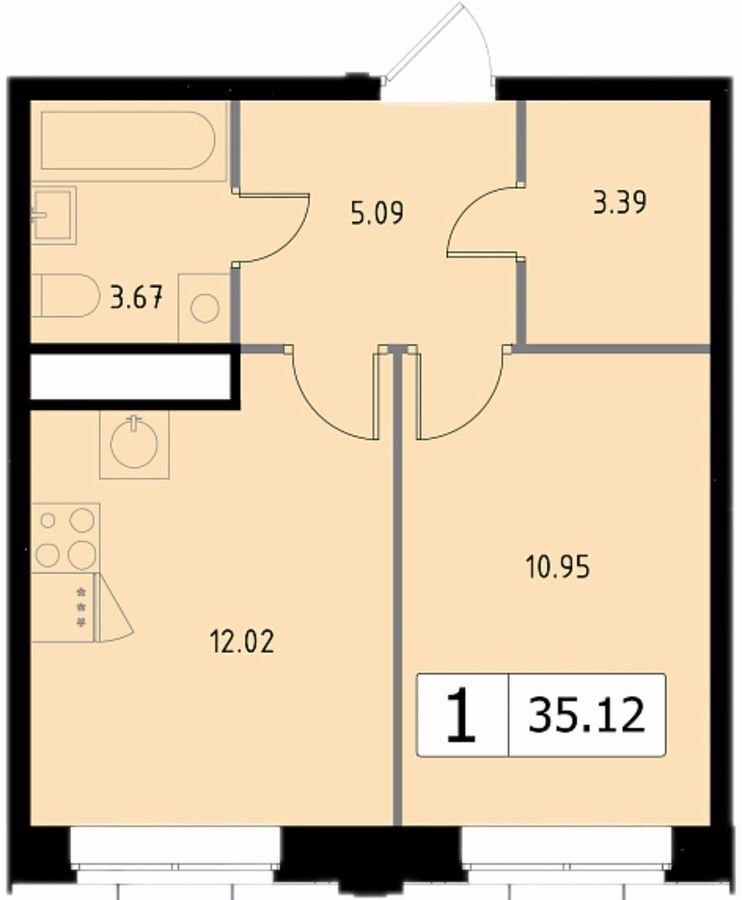 квартира г Одинцово ул Белорусская 5 Одинцово, Одинцовский г. о. фото 2