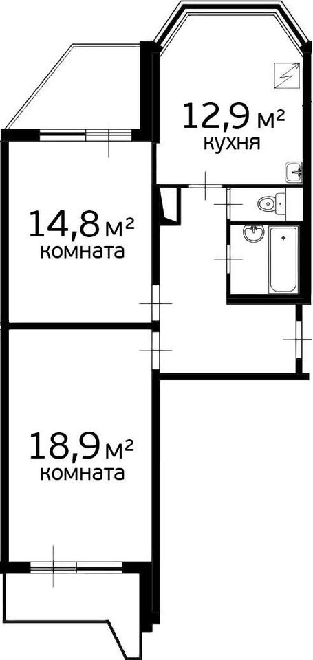 квартира г Москва метро Щербинка Южное Бутово ул Маршала Савицкого 8 фото 3