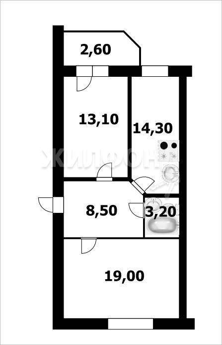 квартира г Искитим ул Советская 283 фото 6