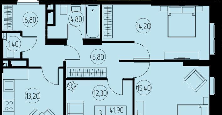 квартира г Пушкино ЖК 31 квартал Медведково фото 1