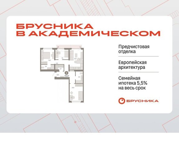 Чкаловская ЖК Брусника в Академическом фото