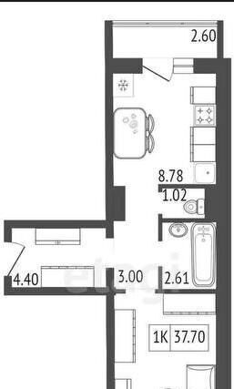 квартира г Красноярск р-н Советский ул Светлова 42 фото 1