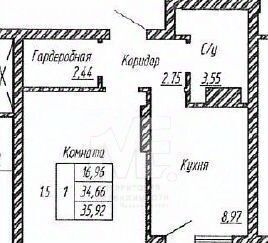 квартира г Калининград р-н Московский ул Батальная 98 фото 2