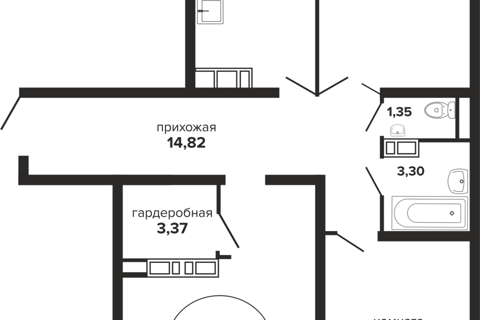 квартира г Краснодар ул Российская 257/7 Краснодар городской округ фото 1