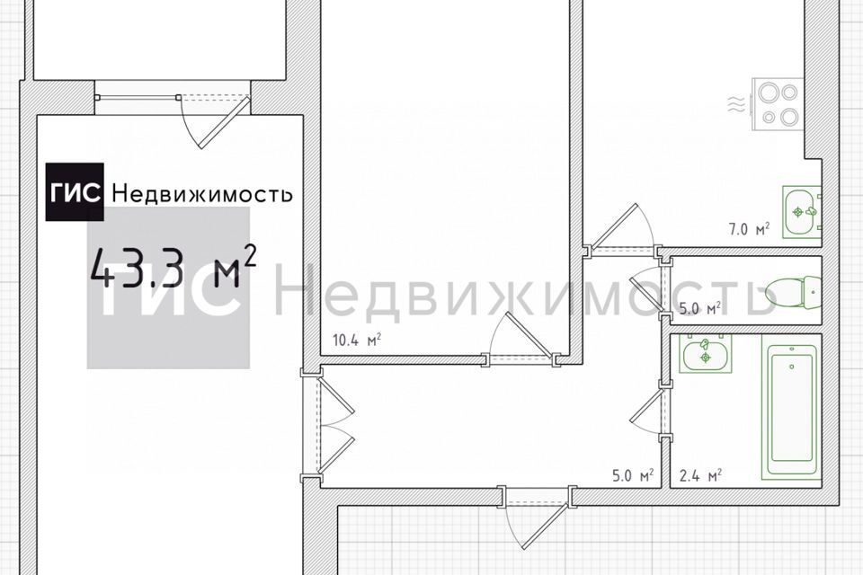 квартира г Новосибирск р-н Октябрьский ул Ленинградская 182 Новосибирск городской округ фото 7