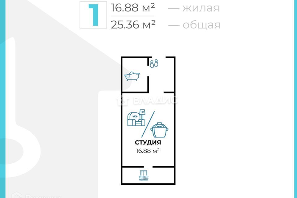 квартира г Волгоград р-н Советский Волгоград городской округ, улица 35 Гвардейской Дивизии, 19 фото 6