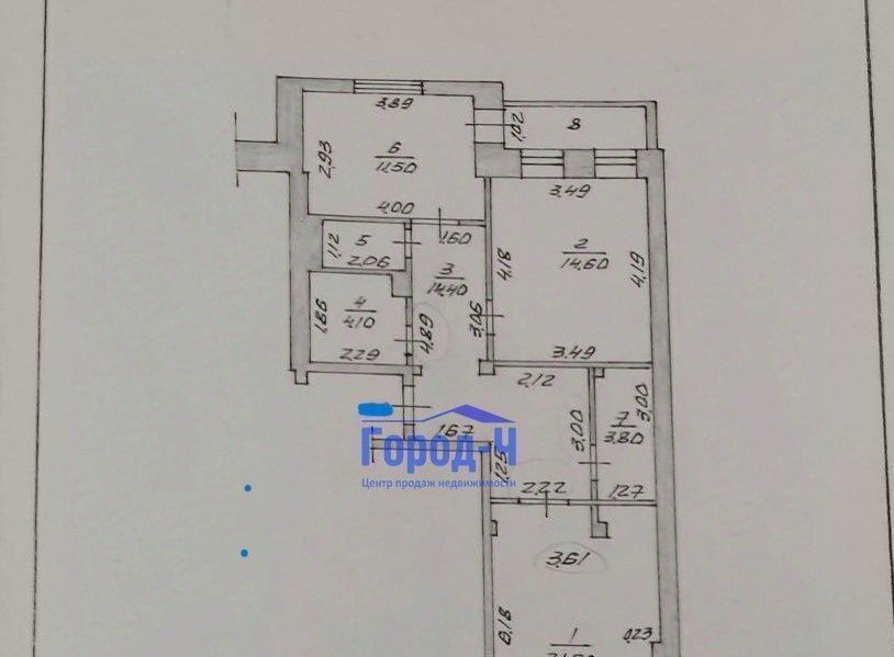 квартира г Чебоксары р-н Московский бул. Анатолия Миттова, 3к 1 фото 14