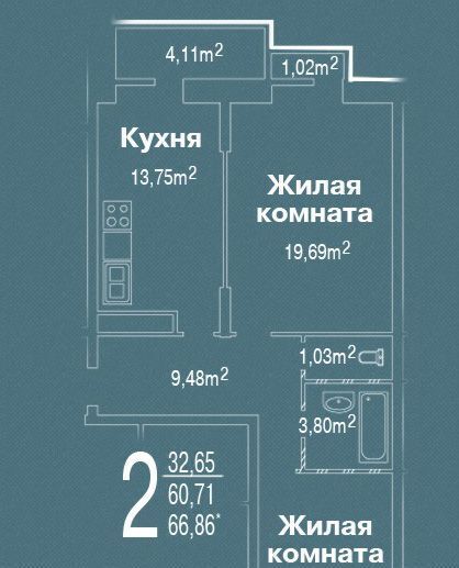 квартира г Москва метро Лермонтовский проспект ул Новая 9 Московская область, Люберцы фото 20