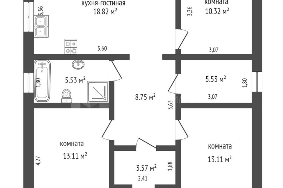 дом г Тюмень Тюмень городской округ, Коттеджный посёлок на Липовом фото 1