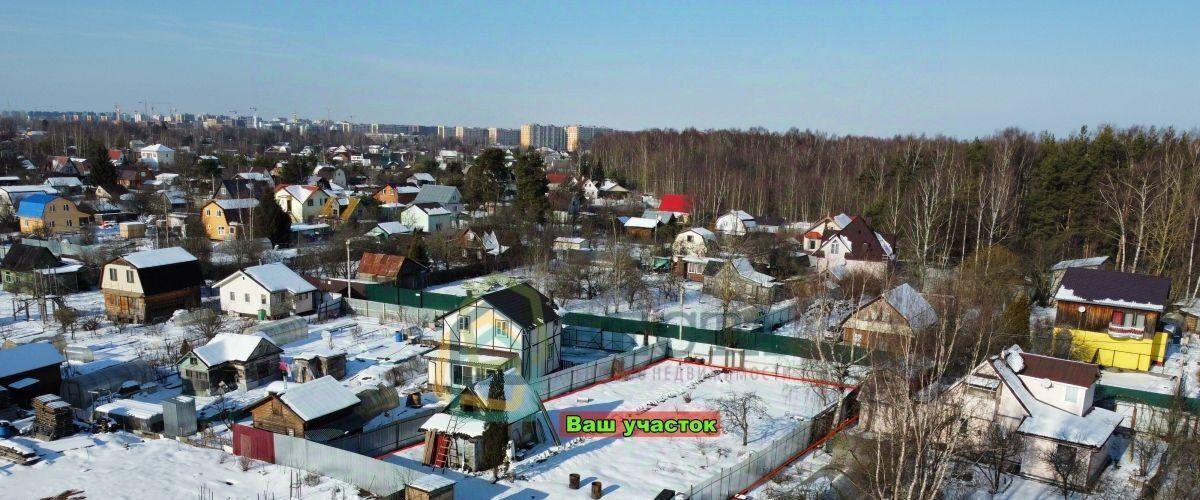 земля г Санкт-Петербург метро Проспект Ветеранов снт Дружный-2 аллея Северная 70 фото 1