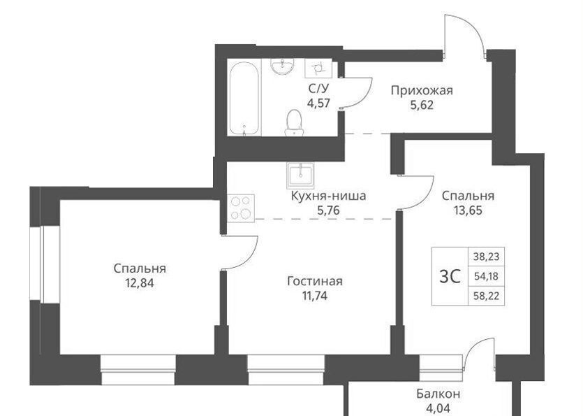 квартира г Новосибирск р-н Заельцовский Заельцовская ул Дуси Ковальчук 246 фото 1