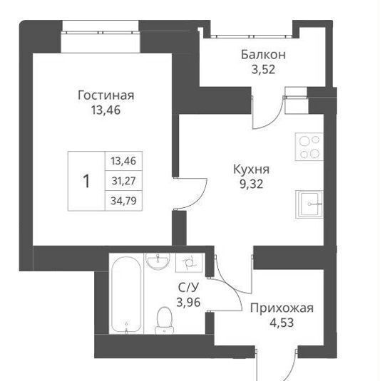 квартира г Новосибирск р-н Заельцовский Заельцовская ул Дуси Ковальчук 246 фото 1