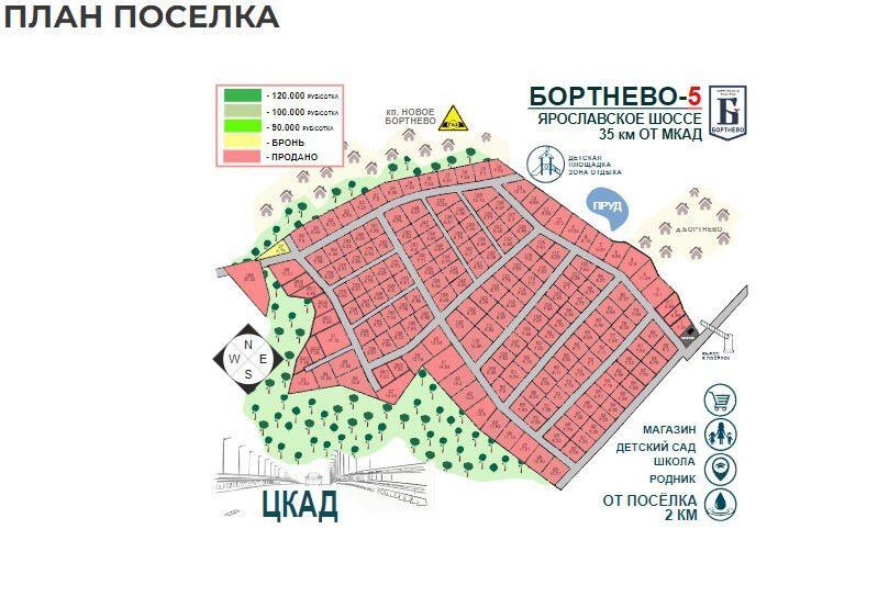 земля городской округ Пушкинский д Бортнево улица Суворова, 17, Бортнево-5 фото 2