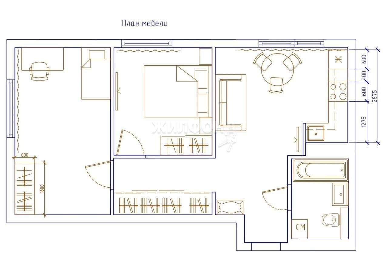 квартира г Новосибирск р-н Октябрьский ул Кирова 236 Речной вокзал фото 7