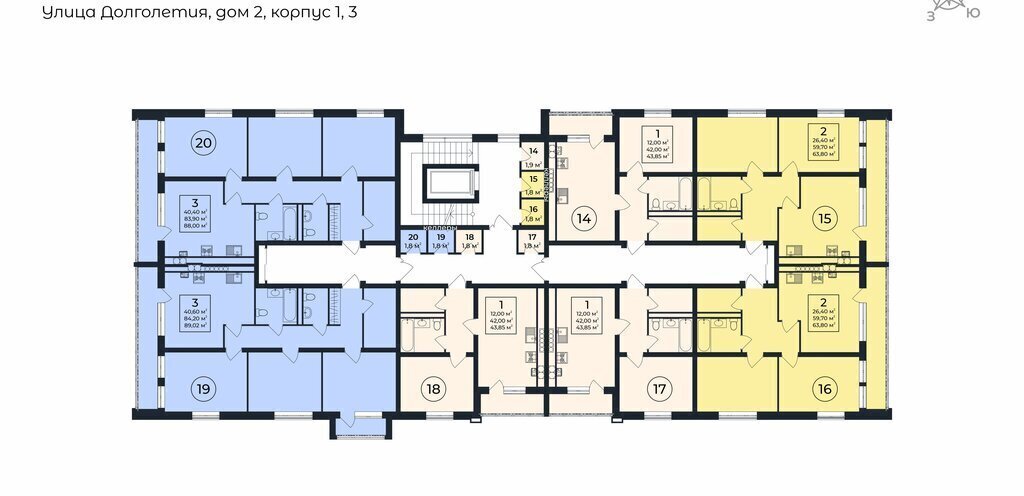 квартира р-н Ковровский п Доброград ул Долголетия 2к/3 фото 4